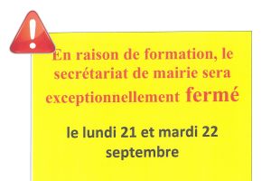 FERMETURE MAIRIE