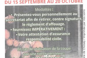 INSCRIPTION AFFOUAGE 2023-2024