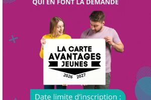 Carte Avantages Jeunes 2026/2027, c'est pour vous !