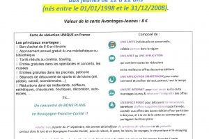 Réservation des Cartes Avantages-Jeunes