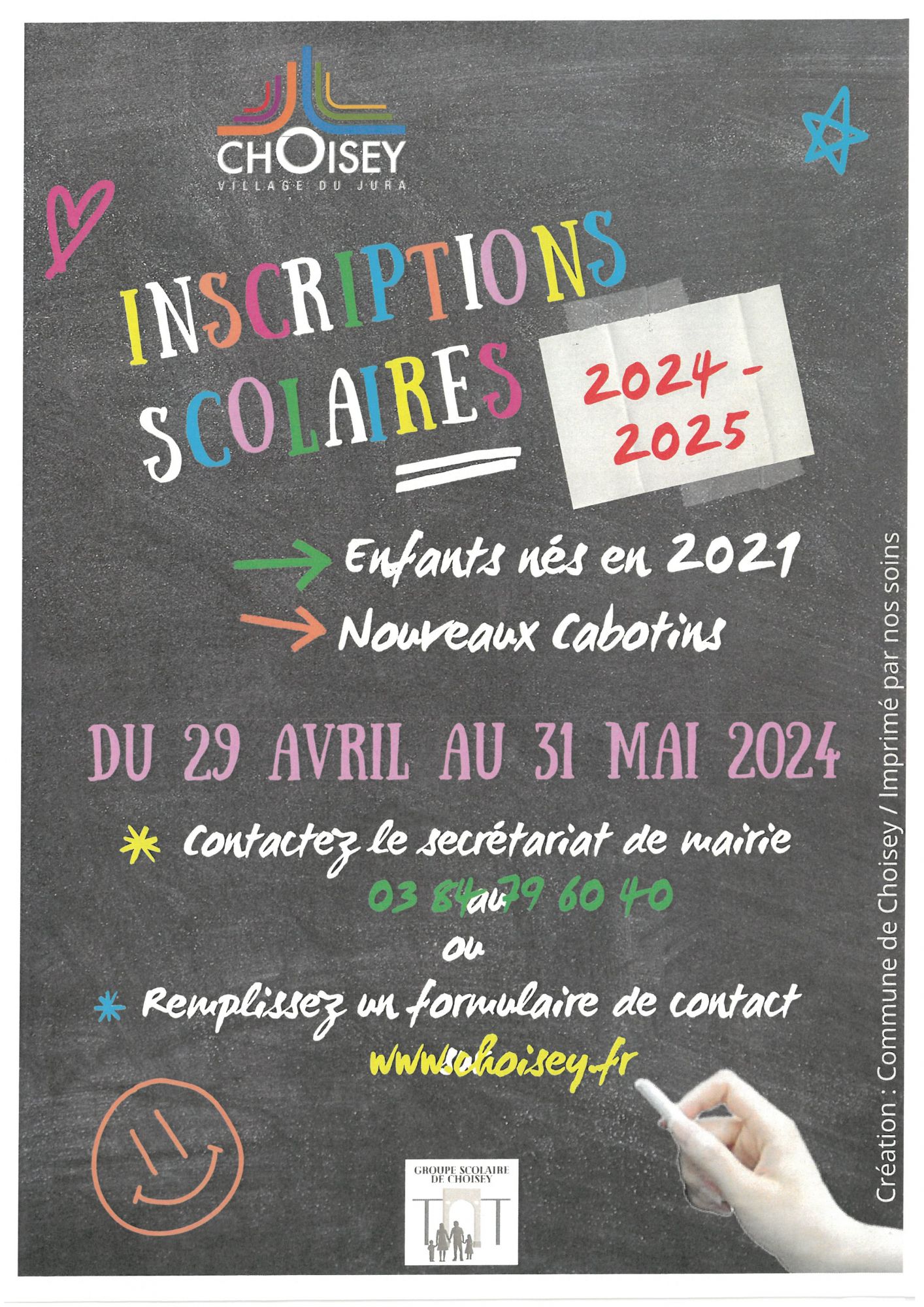 INSCRIPTIONS SCOLAIRES