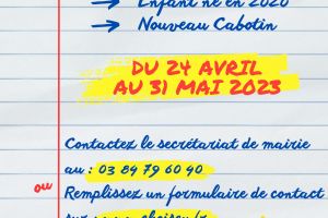 Rentrée scolaire 2023/2024