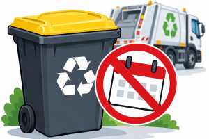 Grève : collecte des bacs de recyclage reportée