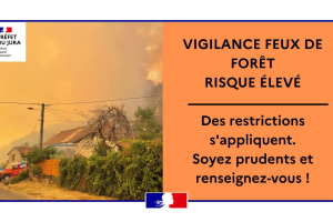 Vigilance orange – Risque élevé de feux de forêt