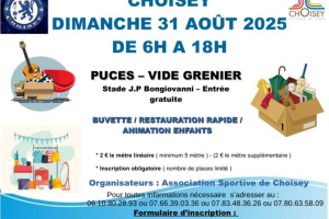 Puces - Vide grenier de l'AS Choisey