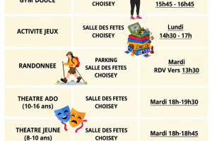Foyer Rural de Choisey : découvrez les activités 2026-2027